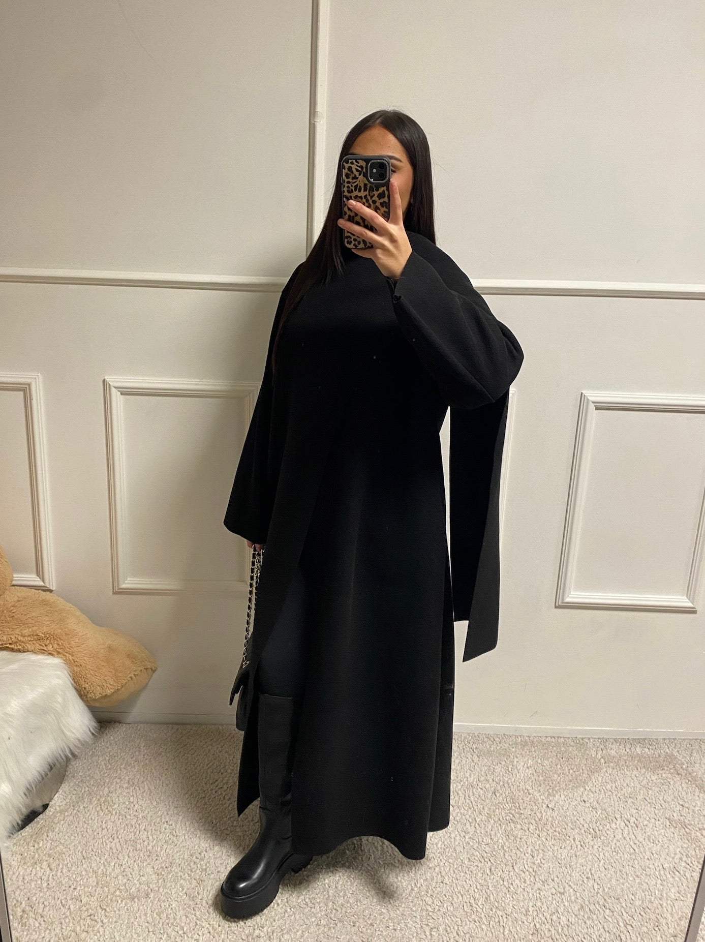Veste cape longue Thiara
