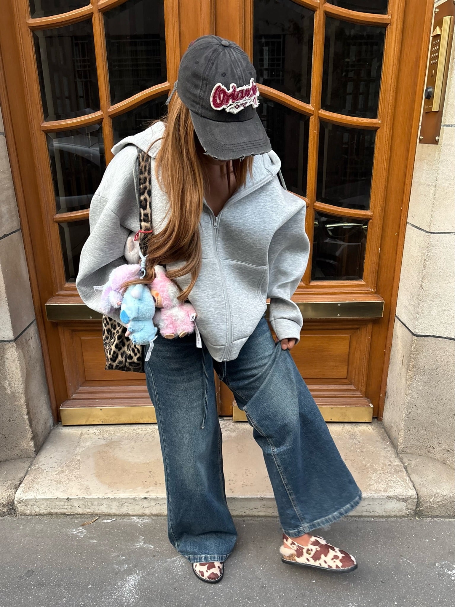 Gilet Sweat oversize ziya zippé effet néoprène