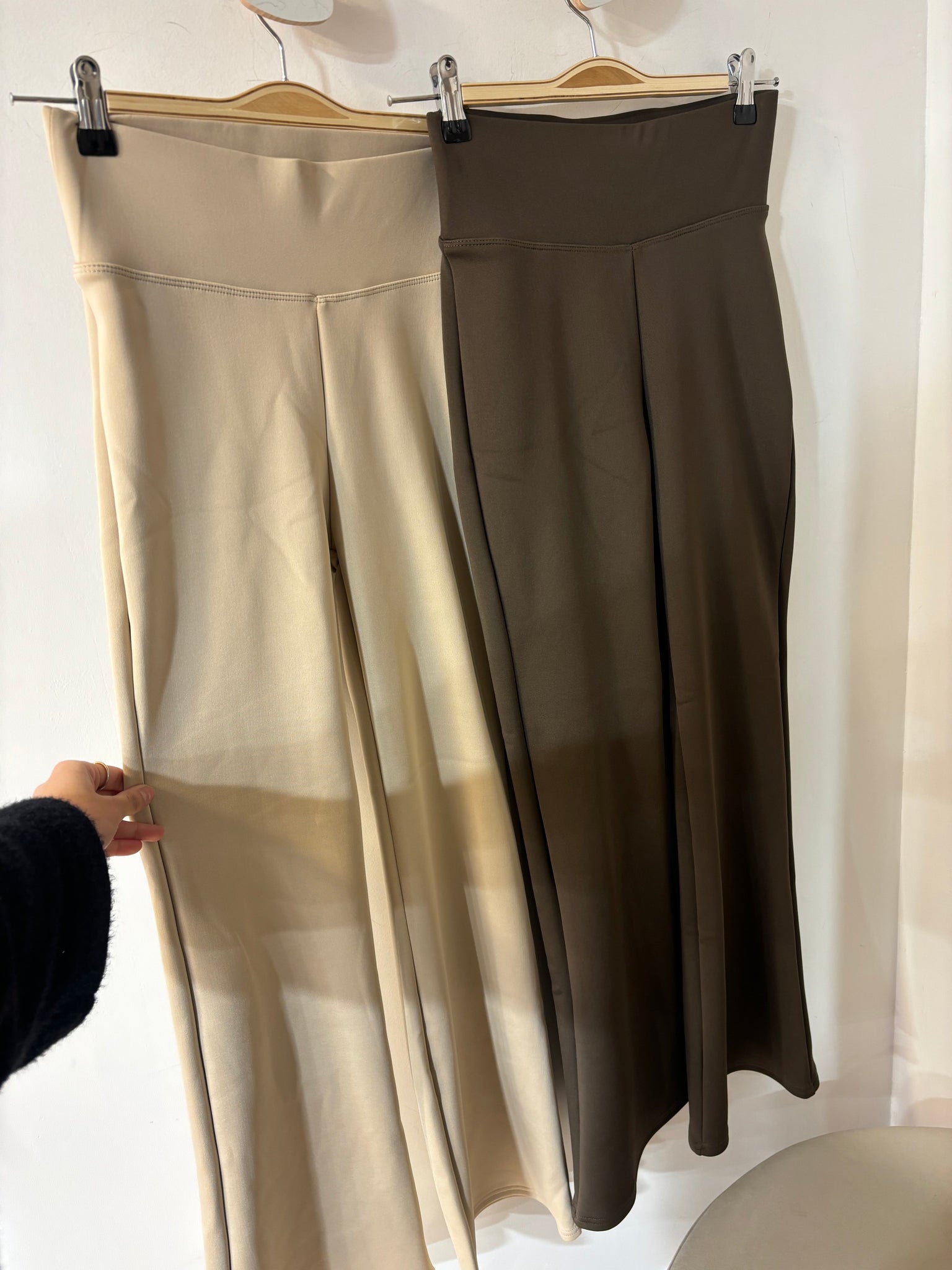Pantalon flare molletonné polaire  3257