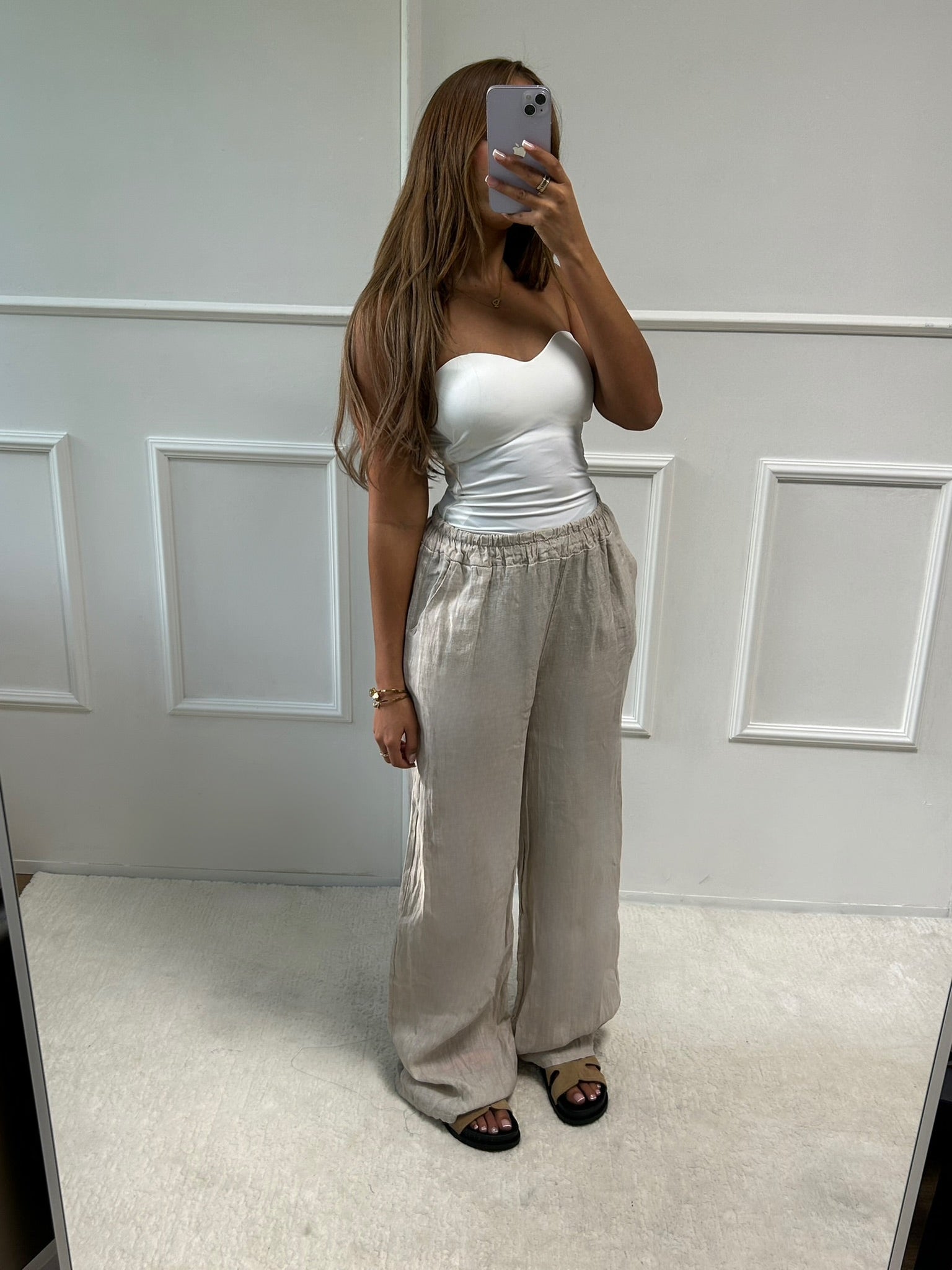Pantalon Rachel véritable lin